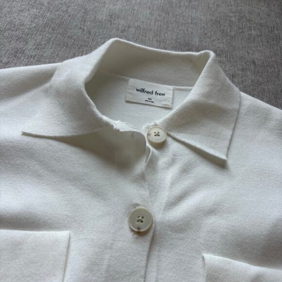 Aritzia Cream Sweater Jacket - Picture 3 of 7